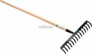 Grabie metalowe 14-zębów z trzonkiem 130 cm