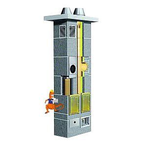 KOMPLETNY KOMIN SCHIEDEL DUAL FI120 + FI180 8MB