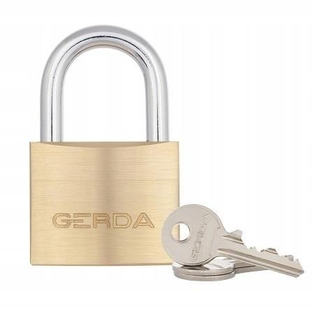 Kłódka mosiężna GERDA 40 mm