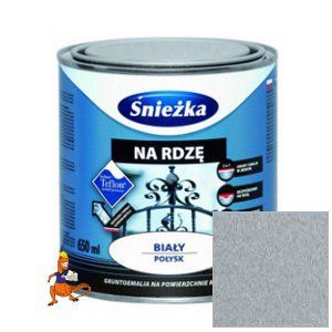 ŚNIEŻKA NA RDZĘ GRUNTOEMALIA NA POWIERZCHNIE METALOWE TEFLON(R) KOLOR SREBRNY EFEKT STRUKTURY METALICZNEJ 650ML