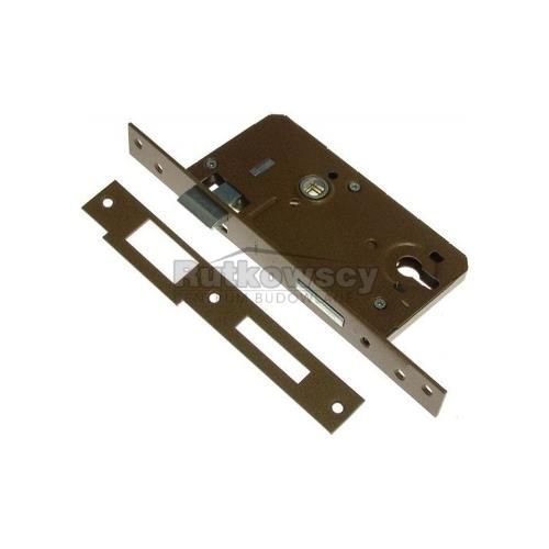 Zamek wpuszczany bramowy JANIA 90/63 mm wkładka prawy
