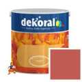 FARBA AKRYLIT W KOLOR MAKOWA CZERWIEŃ LATEKSOWA ODPORNA NA SZOROWANIE 2,5L FIRMY DEKORAL 