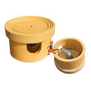 ODPROWADZENIE KONDENSATU CERAMICZNE O ŚREDNICY FI120-160 FIRMY WOLFSHOHER