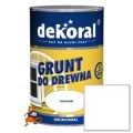 GRUNTOMAL KOLOR BIAŁY GRUNT DO DREWNA ZMNIEJSZA ZUŻYCIE EMALII 5L FIRMY DEKORAL